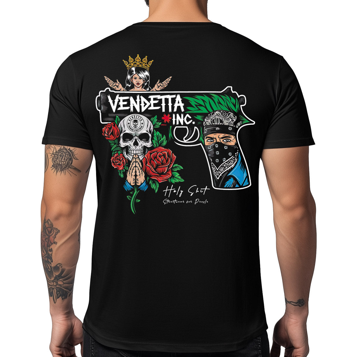 Vendetta Inc. Shirt Inked schwarz VD-1575