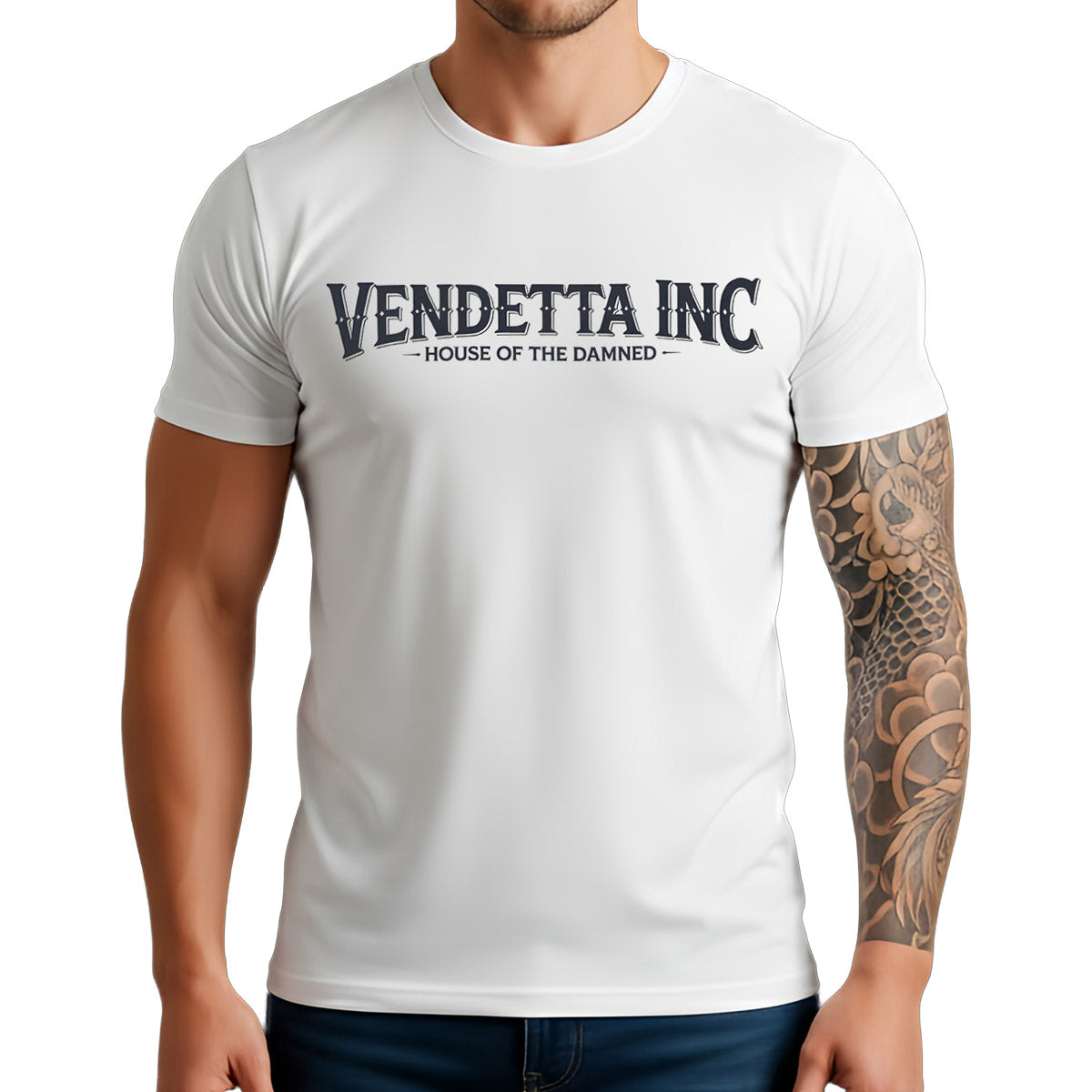 Vendetta Inc. Shirt House of the Damned weiß
