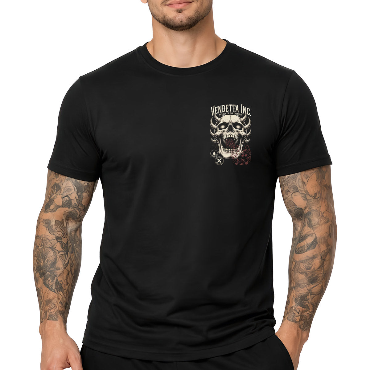 Vendetta Inc. Shirt Melody of the Damned schwarz