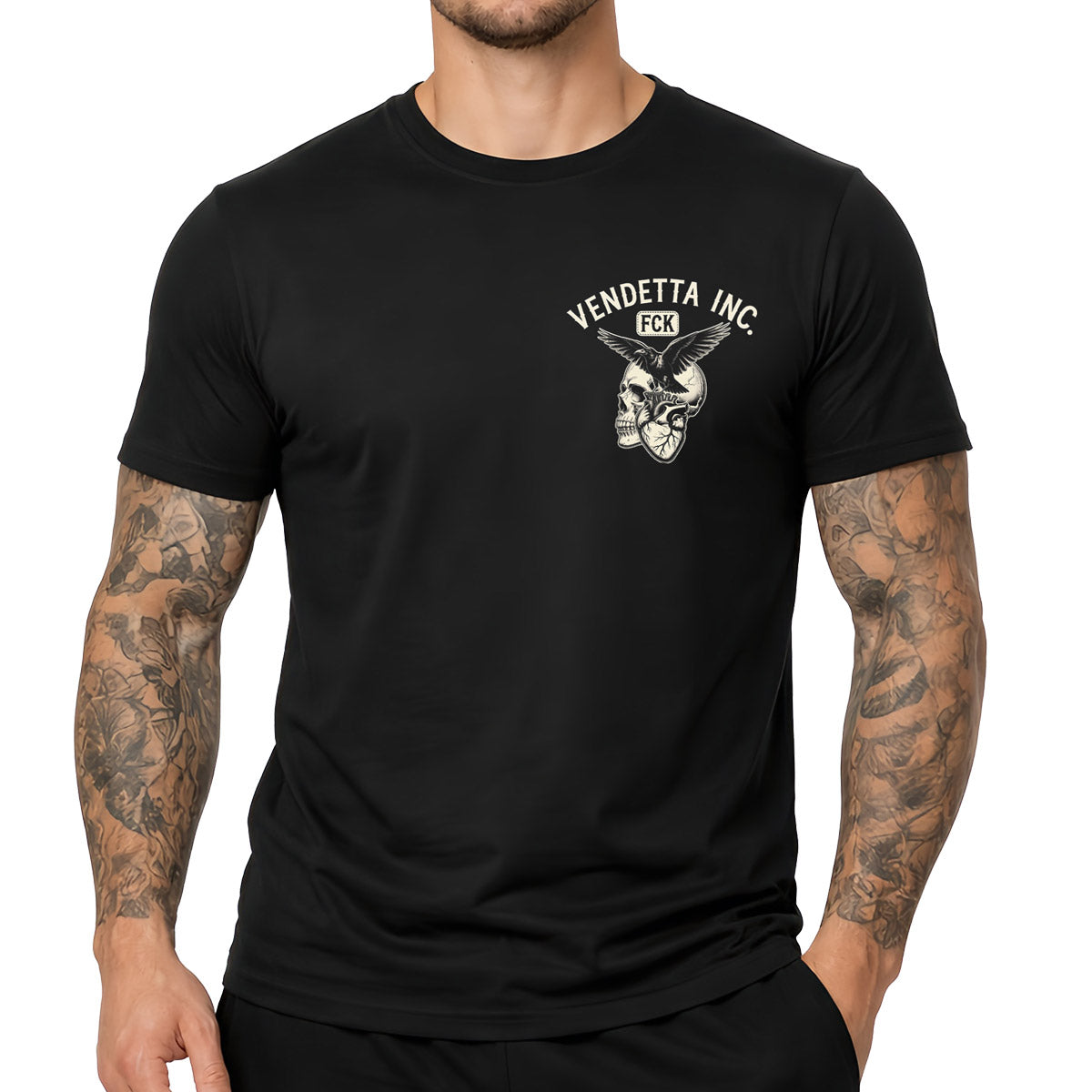 Vendetta Inc. Shirt Dark Side Crow schwarz