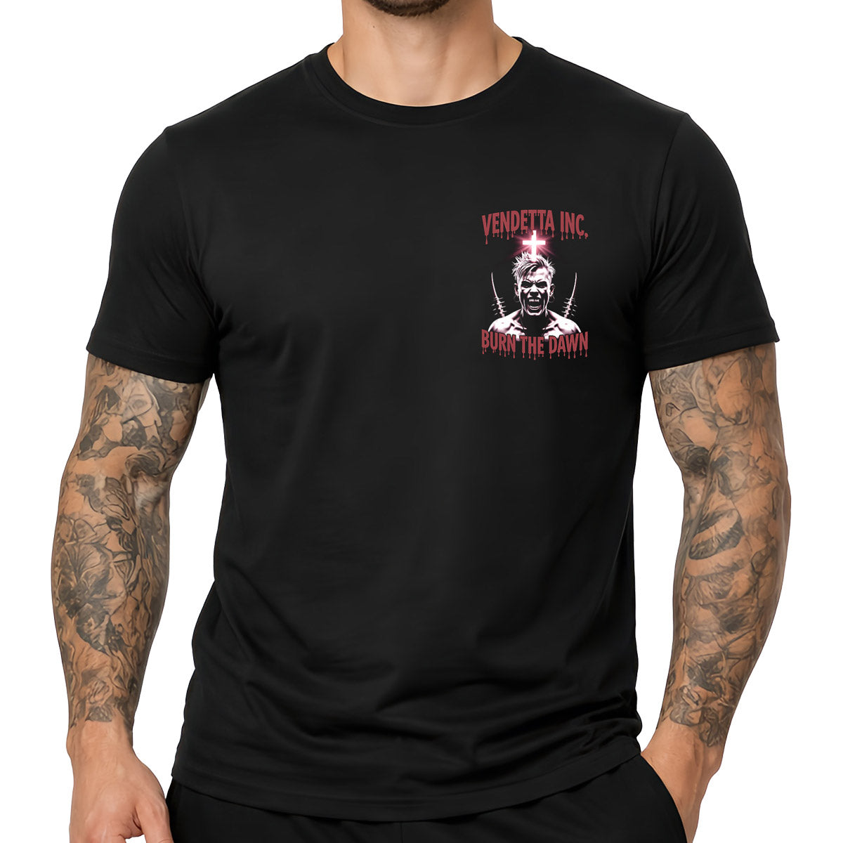 Vendetta Inc. Shirt Burn the Dawn schwarz
