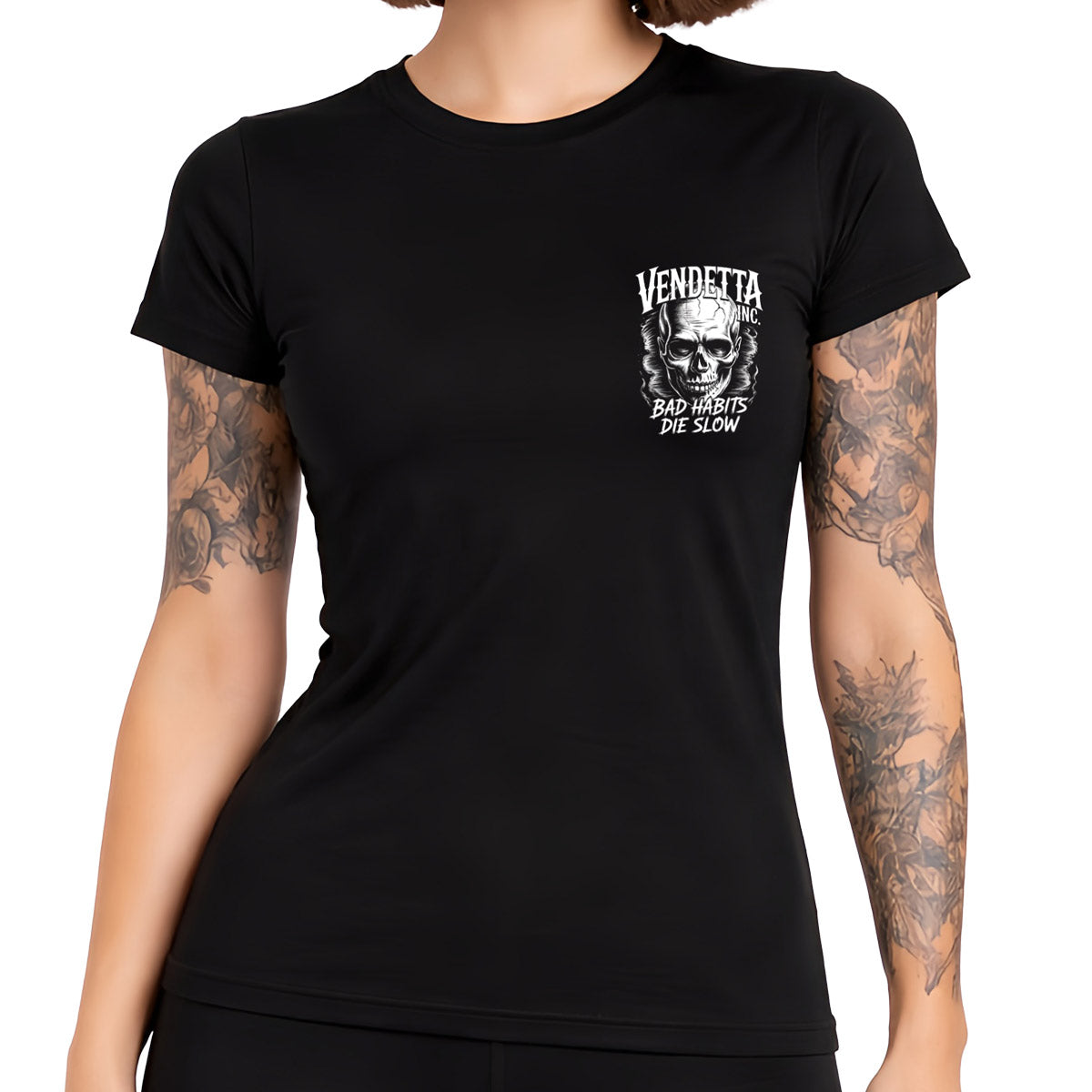 Vendetta Inc. Shirt Skull Habit schwarz