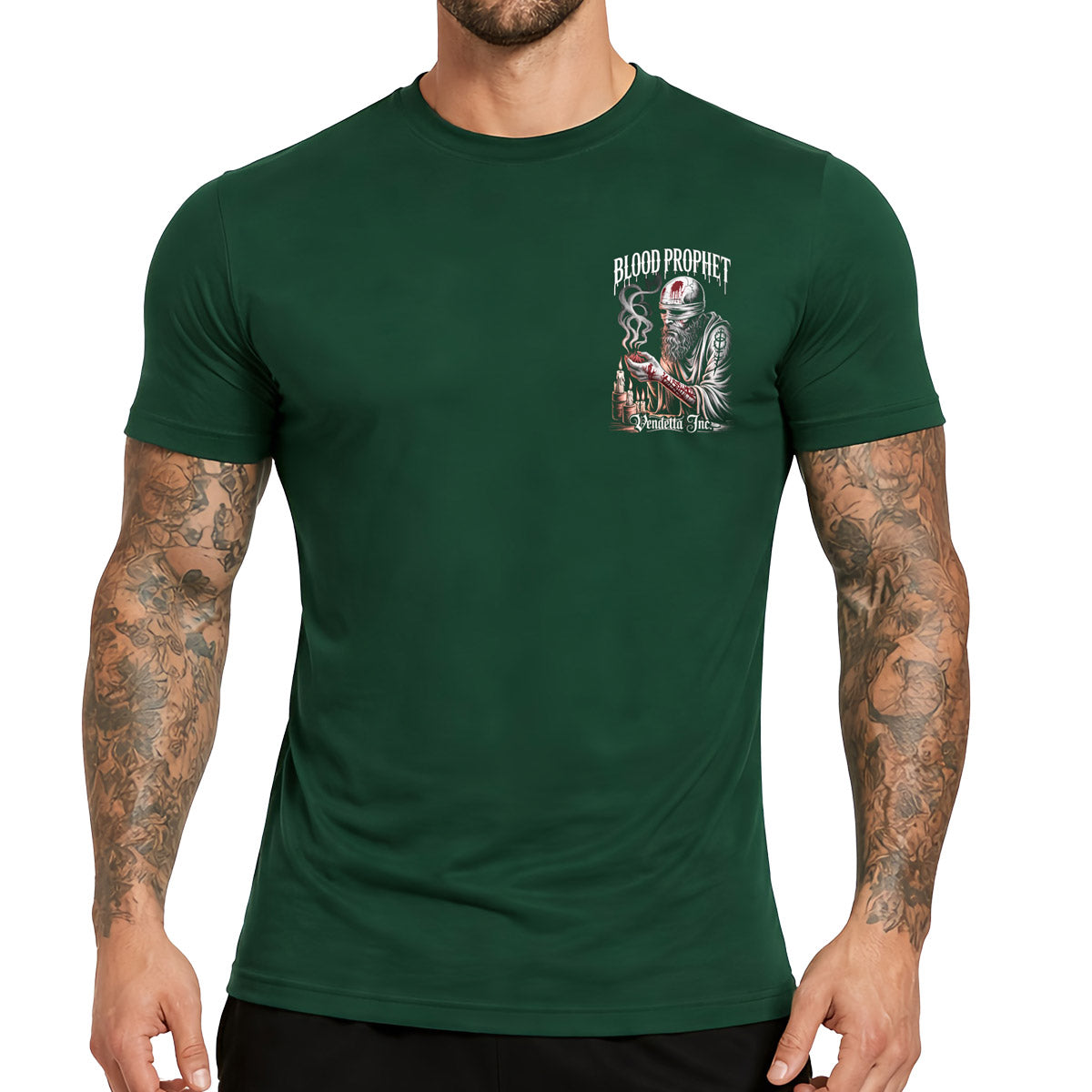 Vendetta Inc. Shirt Blood Prophet bottle green