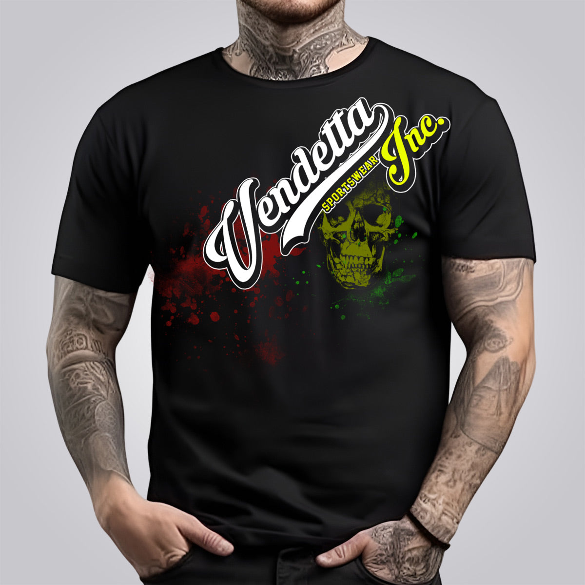 Vendetta Inc. Herren Shirt Royal Skull schwarz