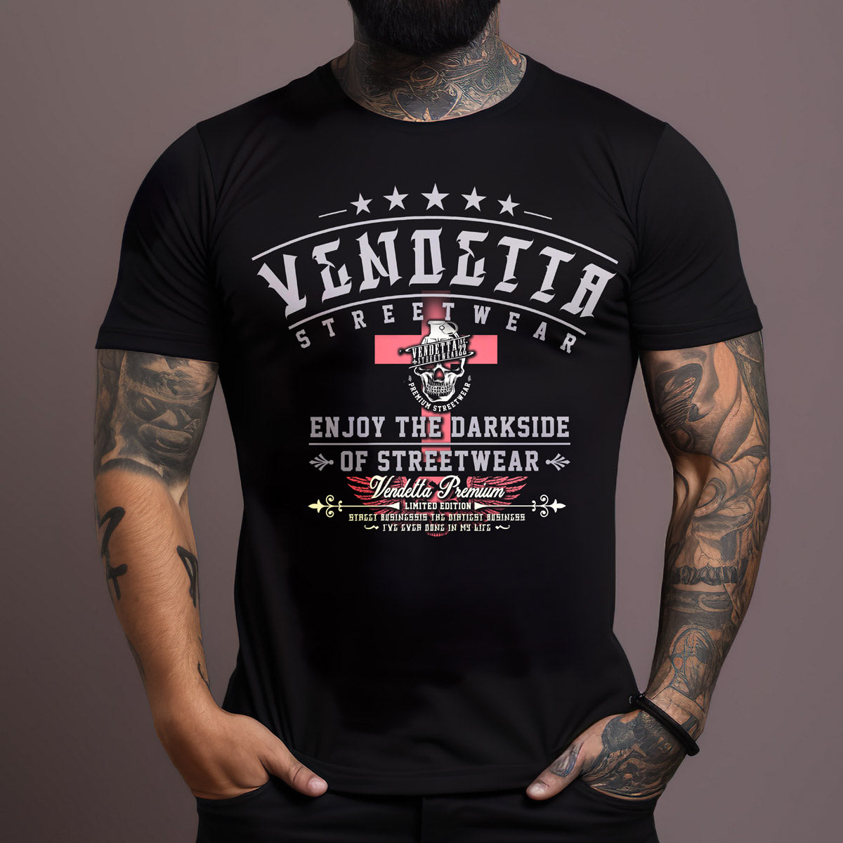 Vendetta Inc. Shirt Darkside black 1218