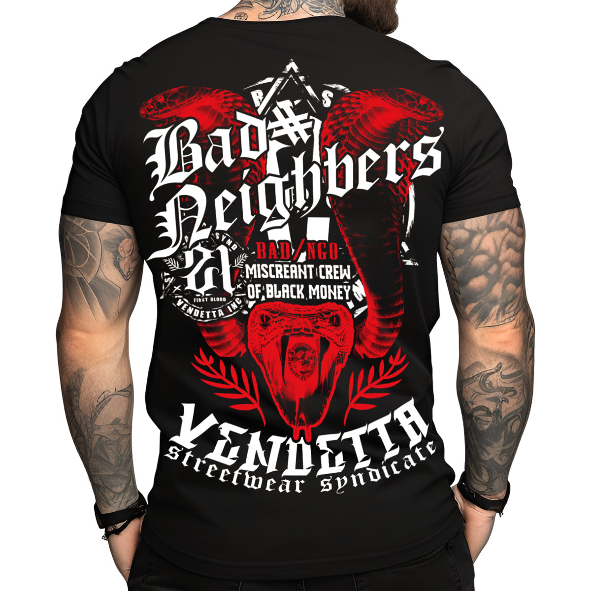 Vendetta Inc. shirt black Money Crew VD-1342