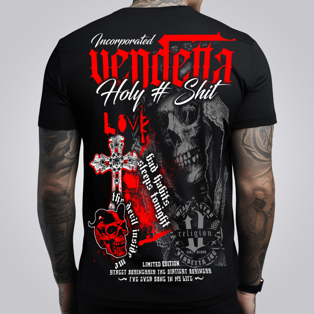 Vendetta Inc. Shirt Devil Inside schwarz