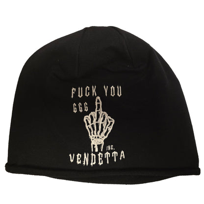 Vendetta Inc. Unisex Beanie F*** schwarz