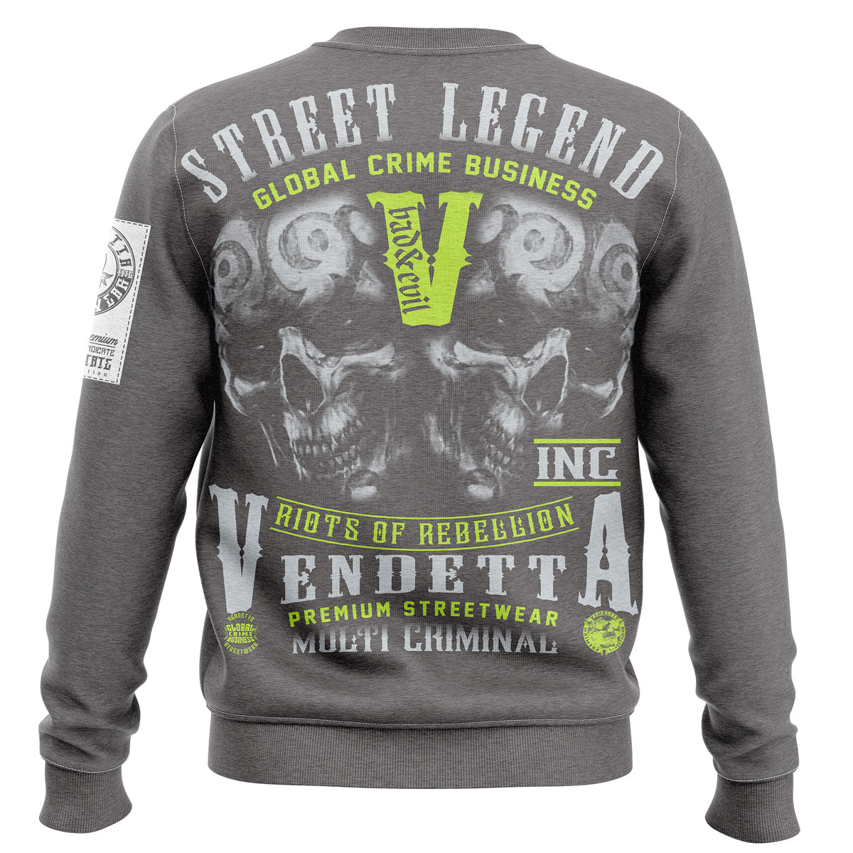 Vendetta Inc. Sweatshirt Bad & Evil grau 4022