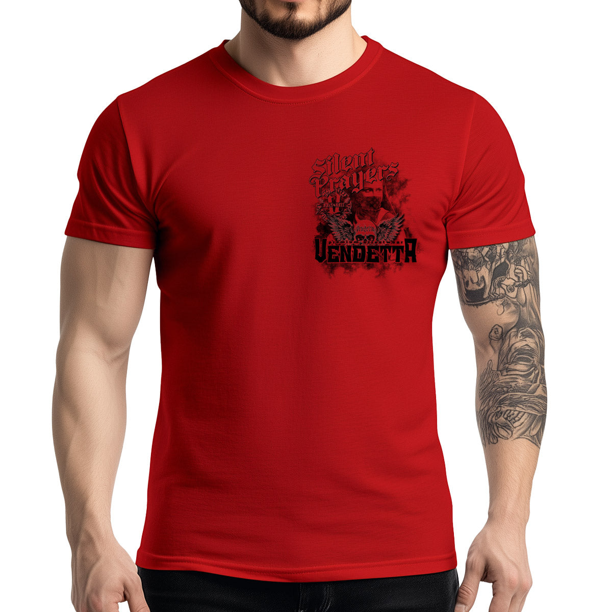 Vendetta Inc. Shirt Prayers rot VD-1541