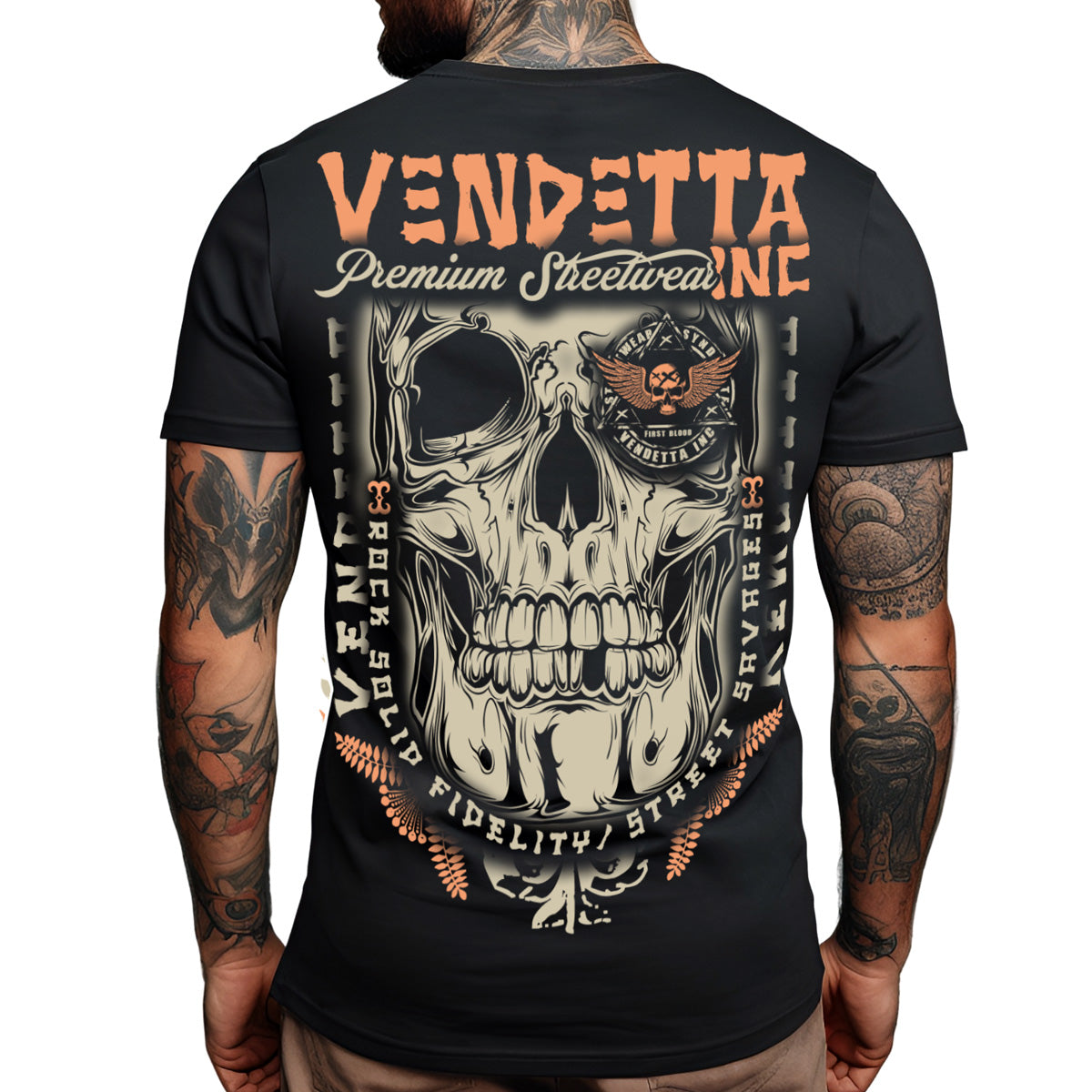 Vendetta Inc. Men's Street Savages T-Shirt Black 1313
