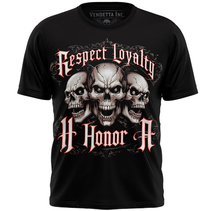 Vendetta Inc. Shirt Respect Honor schwarz