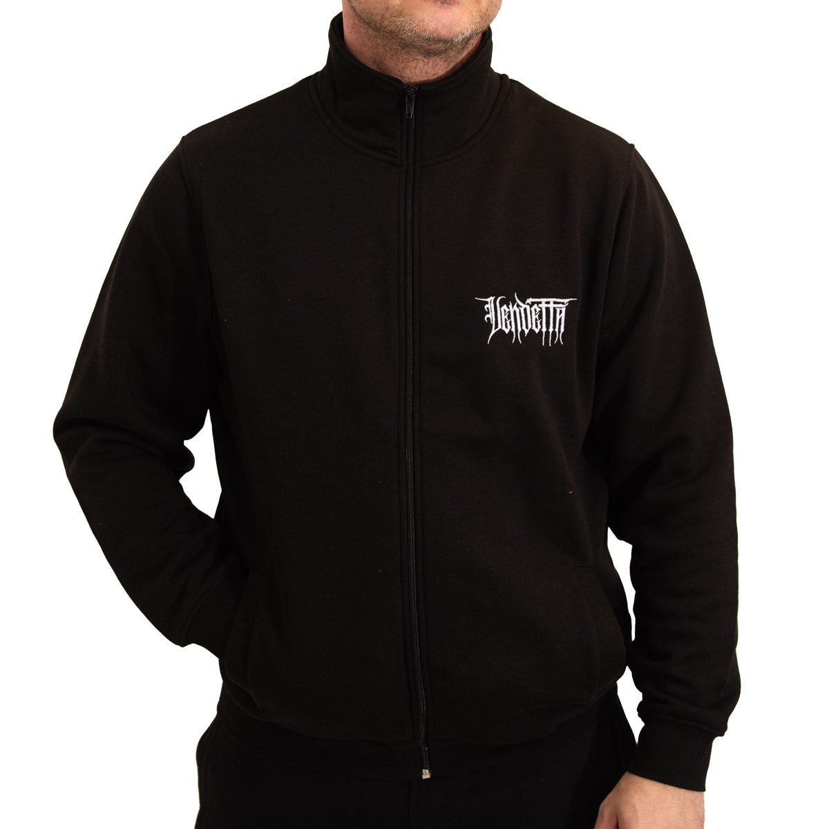 Vendetta Inc. Sweatjacke Hell schwarz VD-4086