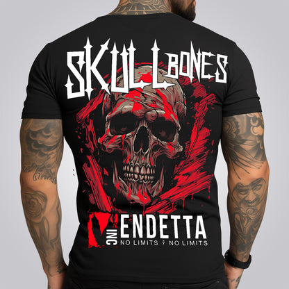 Vendetta Inc. Shirt black Skull Bones VD-1351