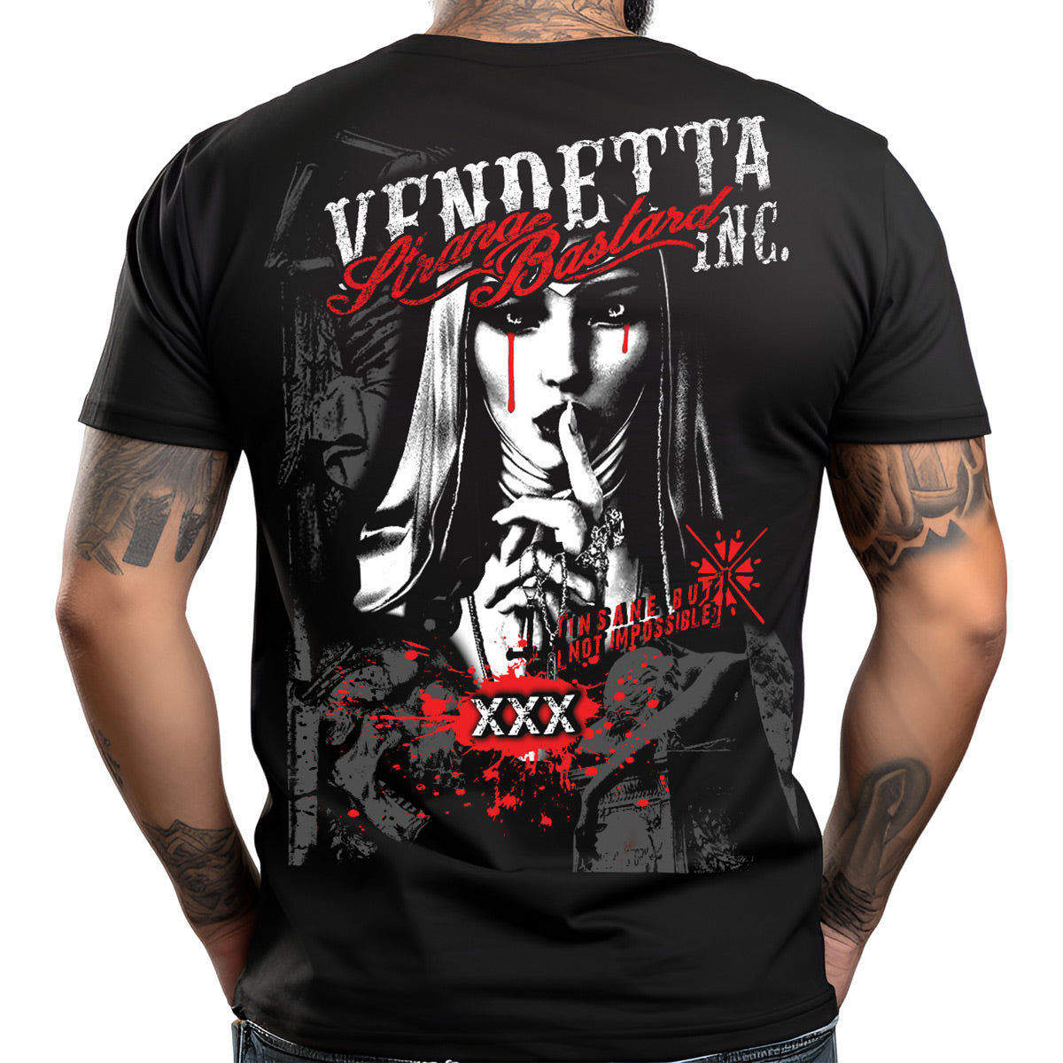 Vendetta Inc. Herren Shirt Bastard schwarz