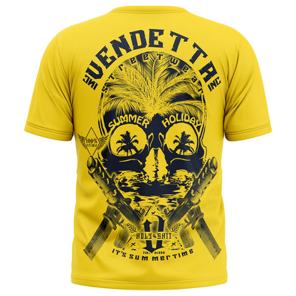 Vendetta Inc. Shirt yellow Skull Holiday VD-1349