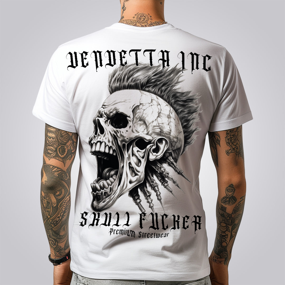 Vendetta Inc. T-Shirt weiß Skull FXXX