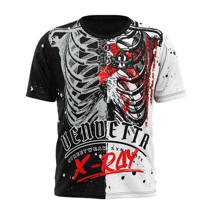 Vendetta Inc. Shirt X-Ray black, white VD-1202