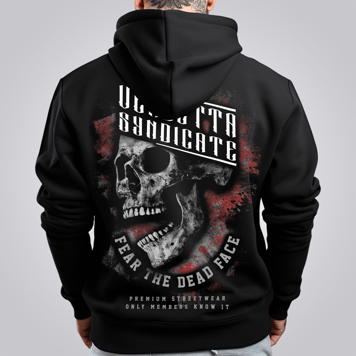 Vendetta Inc. Herren Hoodie Dead Face schwarz VD-4047