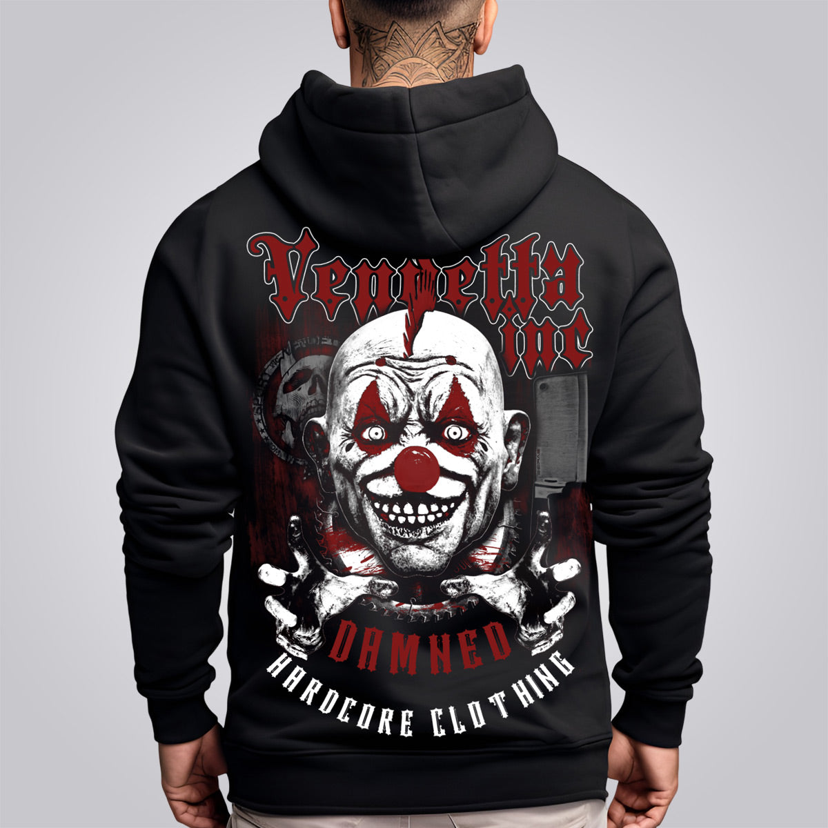 Vendetta Inc. Herren Hoodie Damend schwarz VD-4041