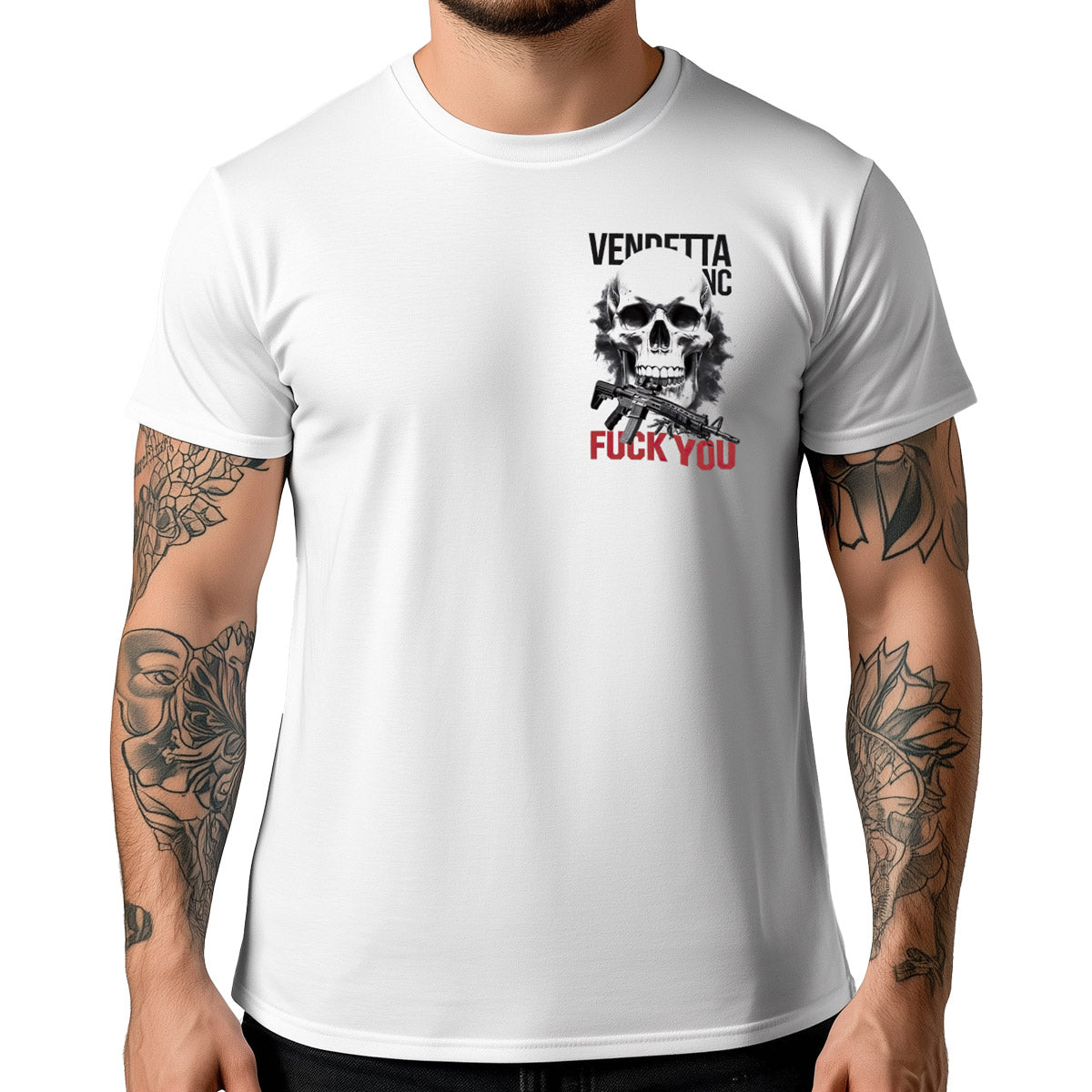Vendetta Inc. Shirt Death Wish weiß VD-1555