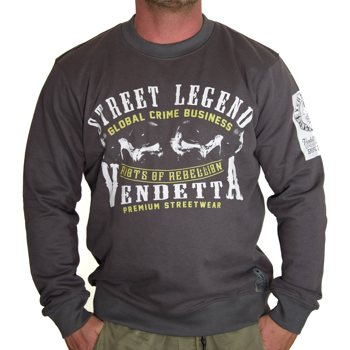 Vendetta Inc. sweatshirt Bad &amp; Evil gray 4022