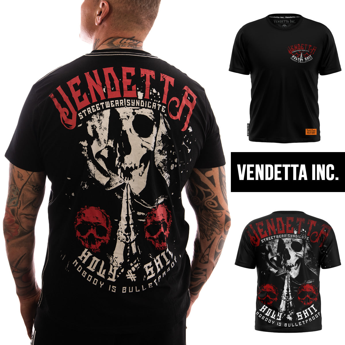 Vendetta Inc. Shirt Prayer Head schwarz VD-1207