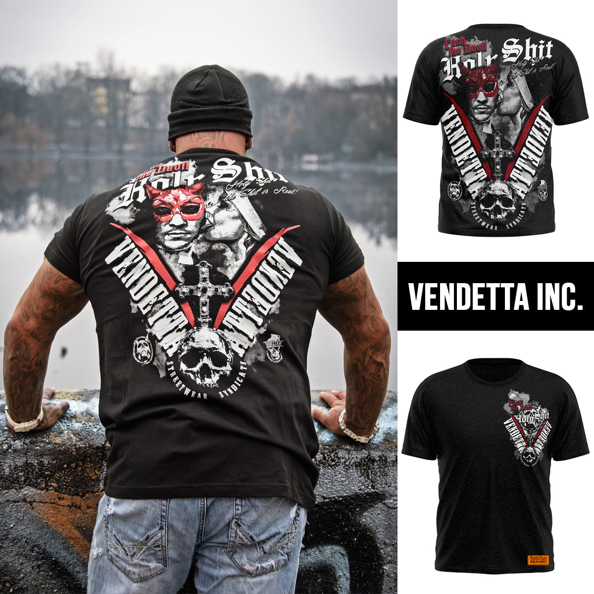 Vendetta Inc. Shirt Angels and Devils 1176 black