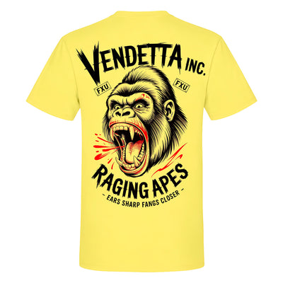Vendetta Inc. Shirt Raging Apes pale yellow