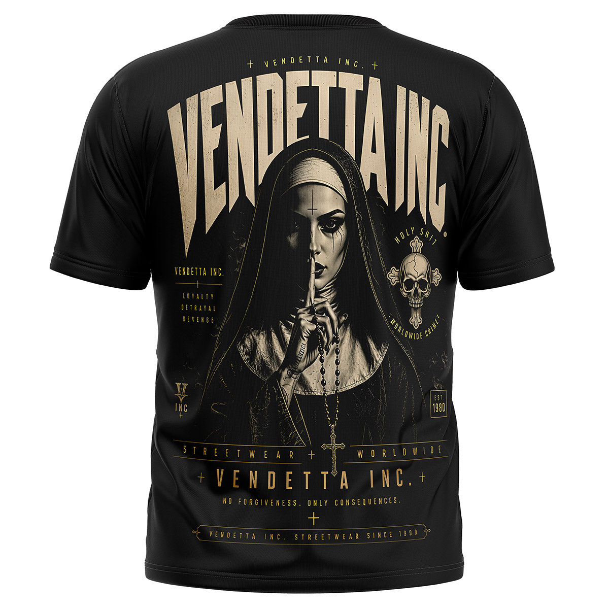 Vendetta Inc. Herren Shirt Holy Silence schwarz