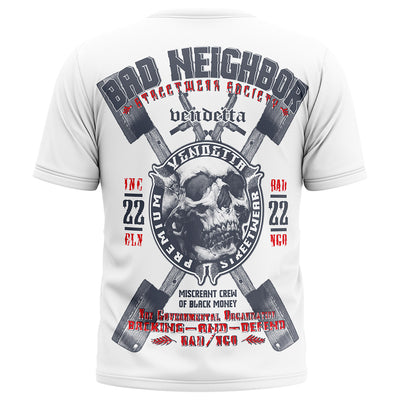 Vendetta Inc. Shirt Steel & Skull weiß VD-1231