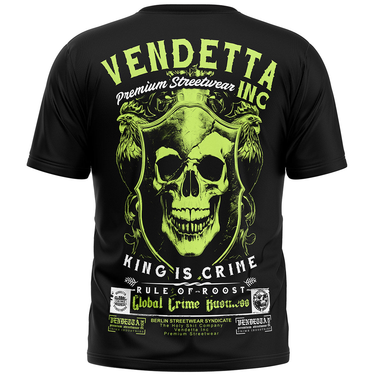 Vendetta Inc. Shirt King is Crime schwarz VD-1592