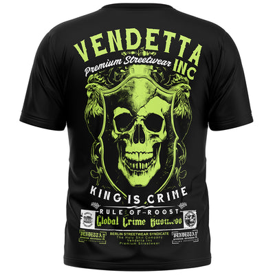 Vendetta Inc. Shirt King is Crime schwarz VD-1592
