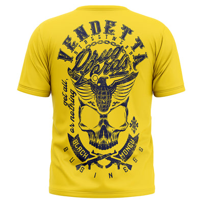 Vendetta Inc. Shirt Black Money gelb VD-1624