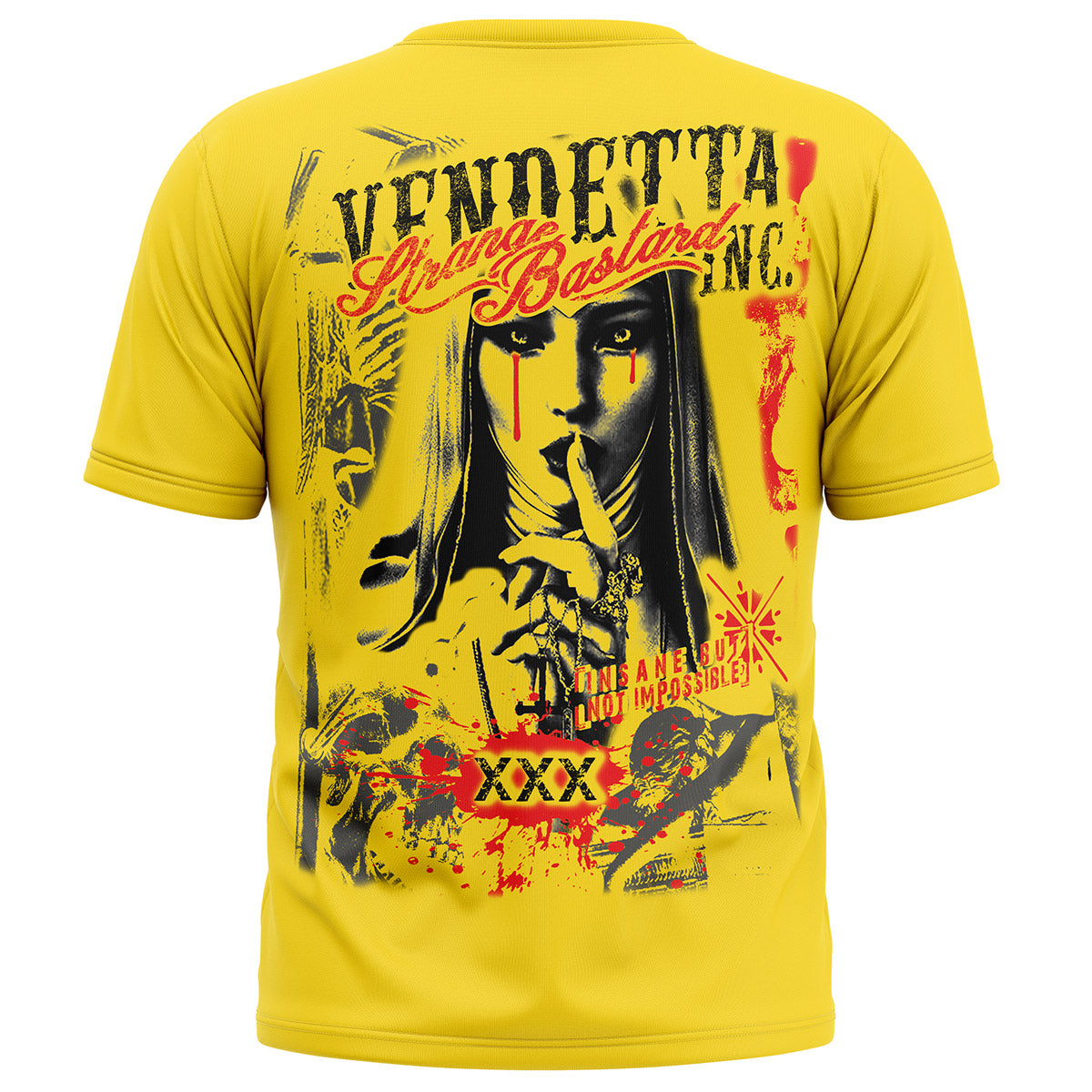 Vendetta Inc. Shirt Bastard gelb VD-1627