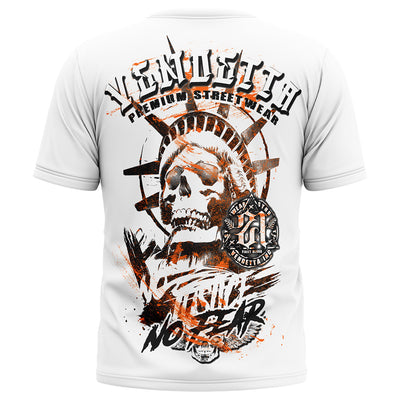 Vendetta Inc. Shirt No Fear Liberty weiß VD-1635