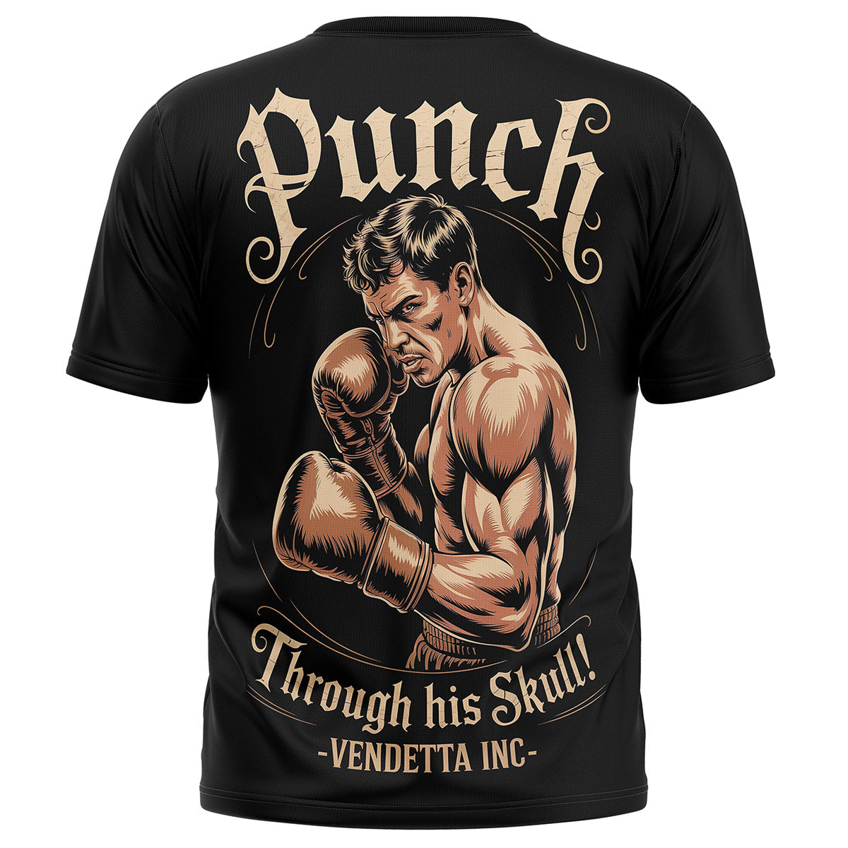 Vendetta Inc. Shirt Punch Skull schwarz VD-1630