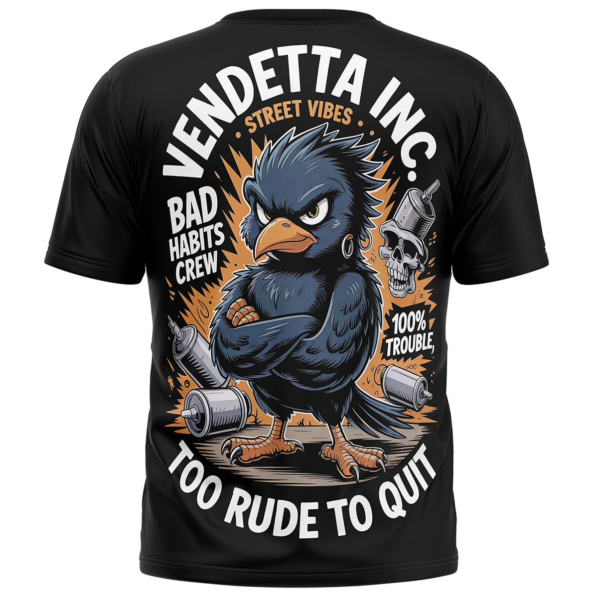 Vendetta Inc. Bad Habits Crew schwarz VD-1640