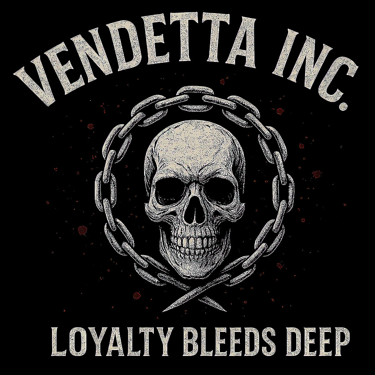 Vendetta Inc. Shirt Skull Emblem schwarz VD-1645