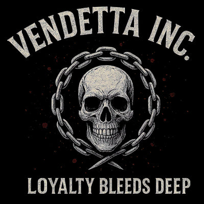 Vendetta Inc. Shirt Skull Emblem schwarz VD-1645