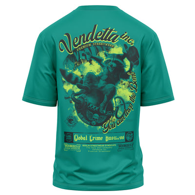 Vendetta Inc. Shirt Oversize Rocket Trash jade VD-1651