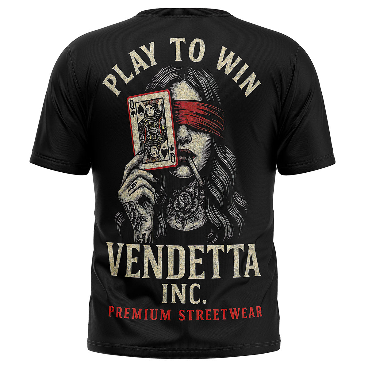 Vendetta Inc. Shirt Play to Win schwarz VD-1657
