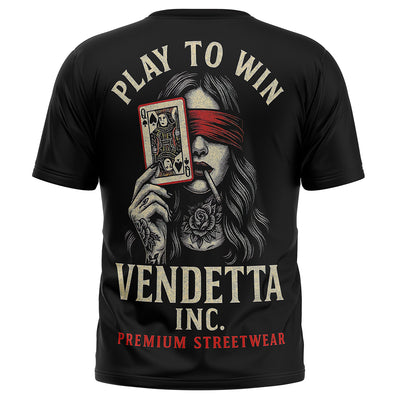 Vendetta Inc. Shirt Play to Win schwarz VD-1657