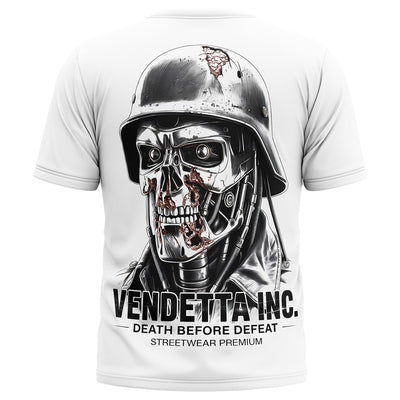 Vendetta Inc. Shirt Iron Skull weiß
