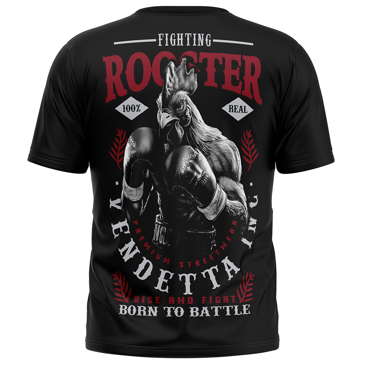 Vendetta Inc. Shirt Fighting Rooster schwarz