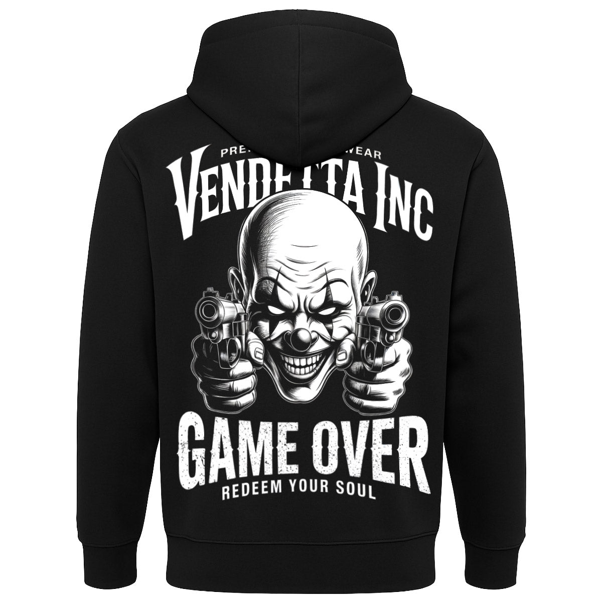 Vendetta Inc. Hoodie Game Over schwarz