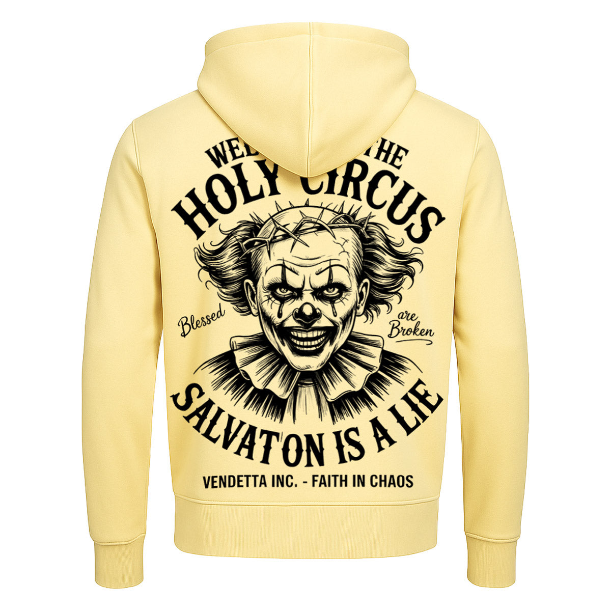Vendetta Inc. Sweatjacke Holy Circus gelb