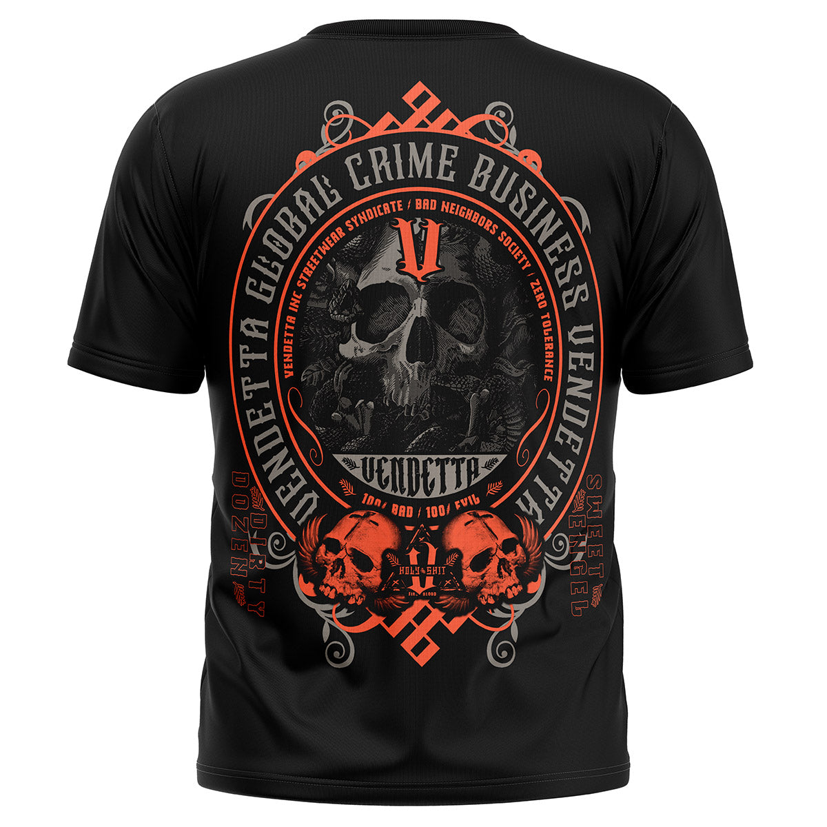 Vendetta Inc. Shirt Global Crime Emblem schwarz