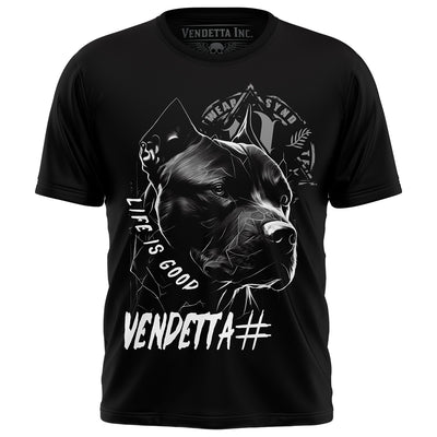 Vendetta Inc. Herren Shirt Life is Good schwarz VD-1307