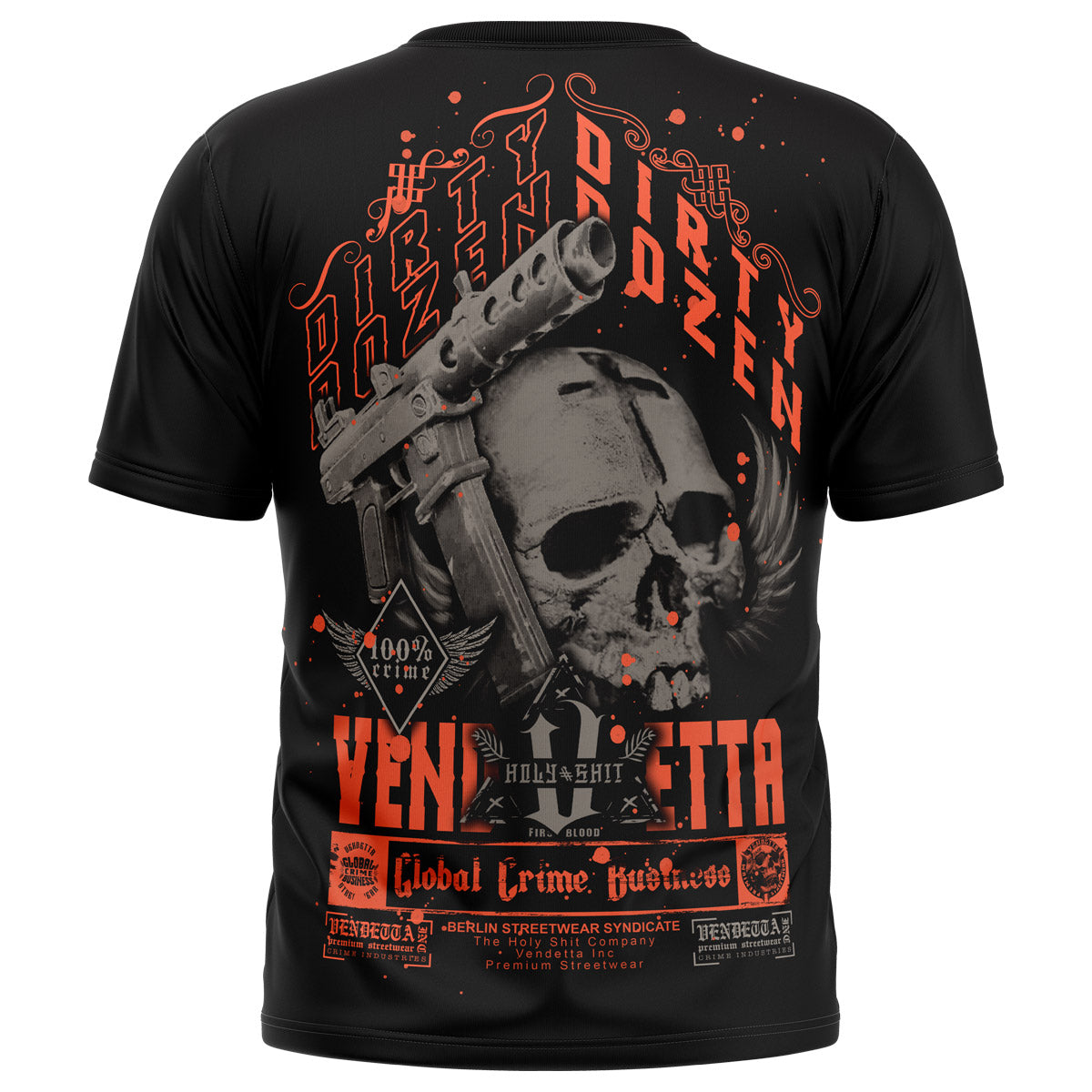 Vendetta Inc. Shirt Dirty B. schwarz VD-1300